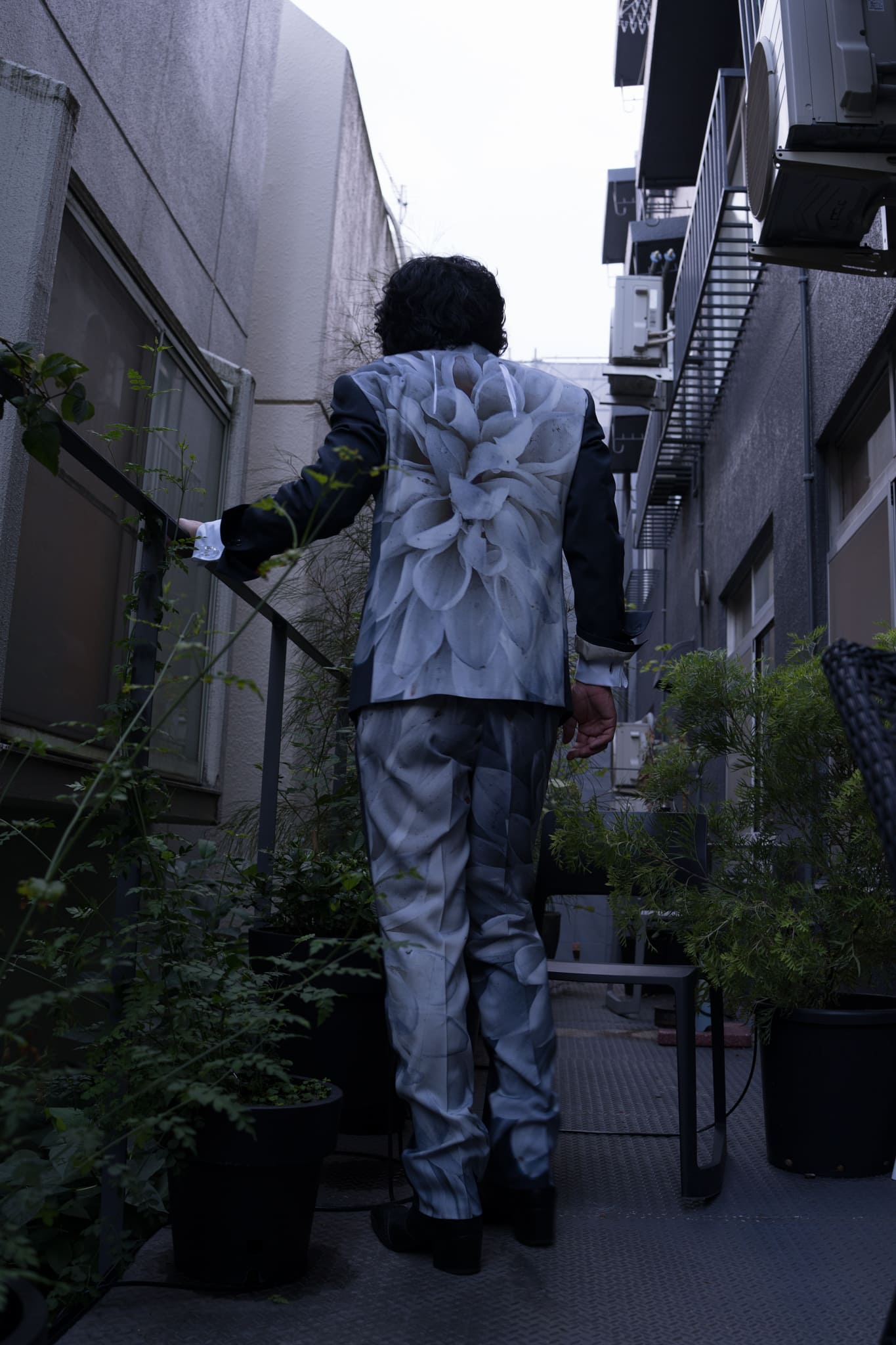スーツ ジャケット-花